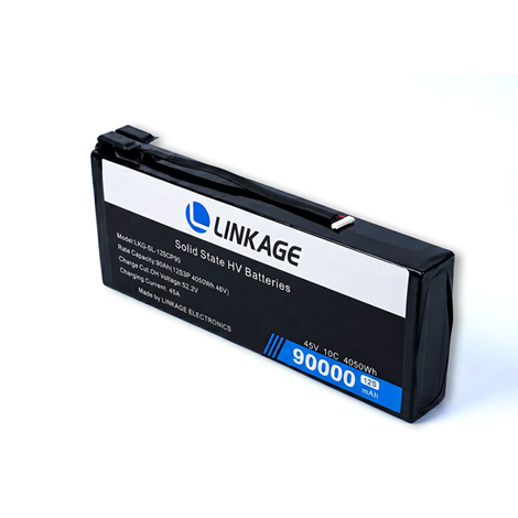 Figure 1. LINKAGE 12S 90,000 mAh solid-state high-voltage battery for industrial UAVs. Confirm the exact model, chemistry, voltage limits and approved storage procedure before seasonal storage. Product photo: LINKAGE / lkghk.com